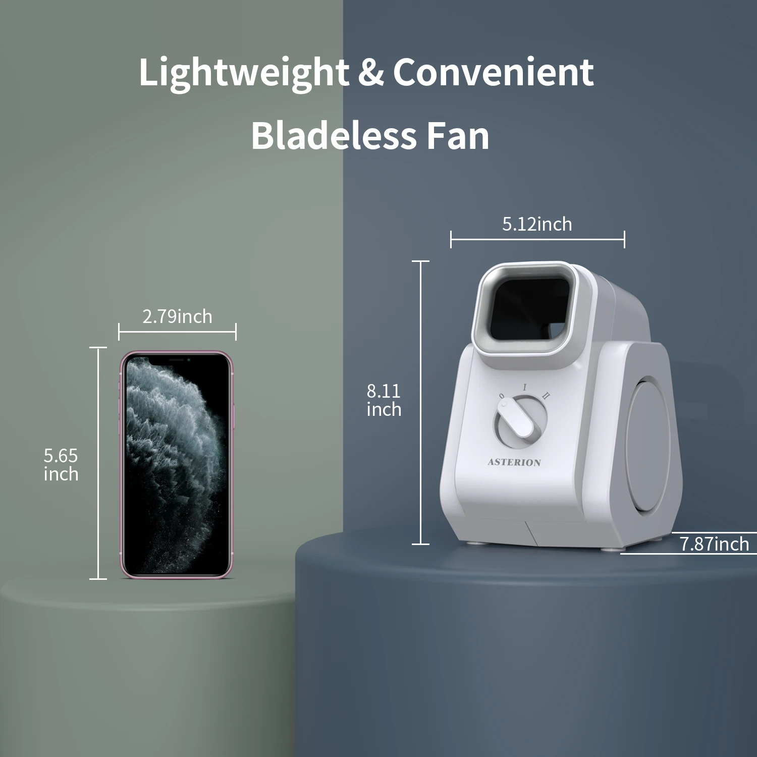 Best USA / European Electric Hands-free Portable Quiet Standing Cooling Aroma Diffuser Leafless Bladeless Room Table Fan