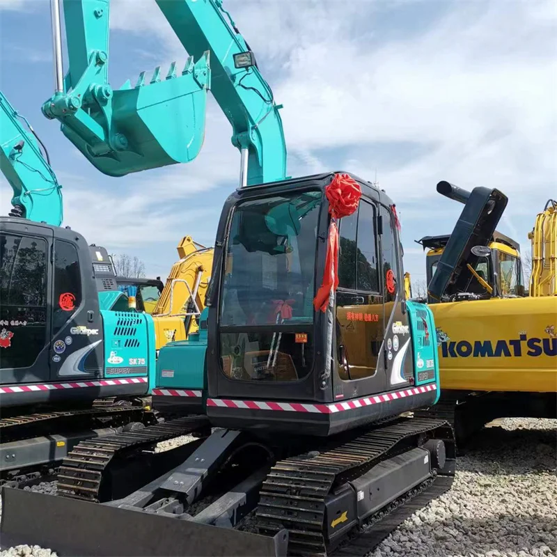 Экскаватор Kobelco SK75 Гидравлический Гусеничный мини-экскаватор