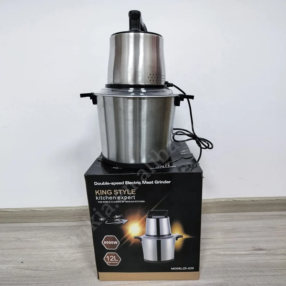 Hot selling Yam Pounder Machine 10L 12L Meat Chopper Fufu Pounding Machine Blender Multifunction Electric Meat Grinder