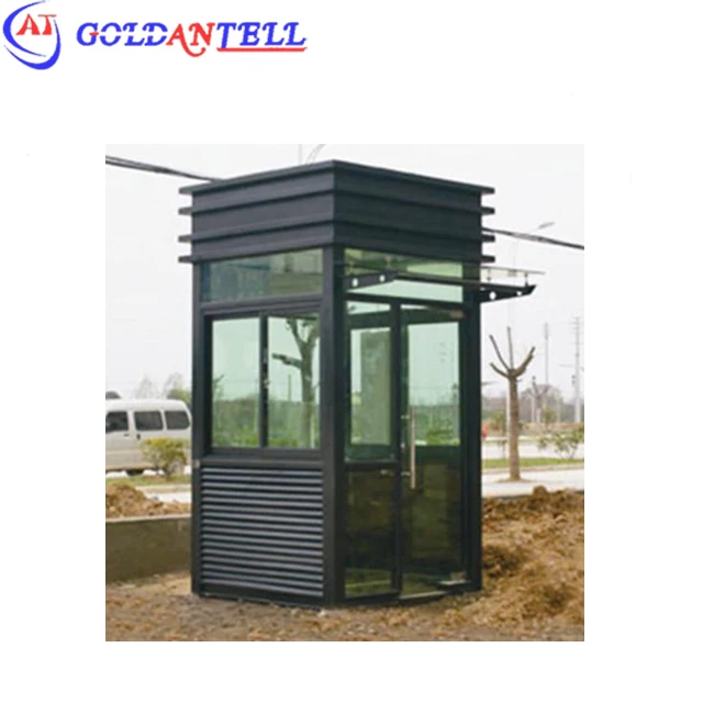 Rainproof high quality steel beautiful appearance Security cabin house / outdoor kiosk portable sentry for parking lot