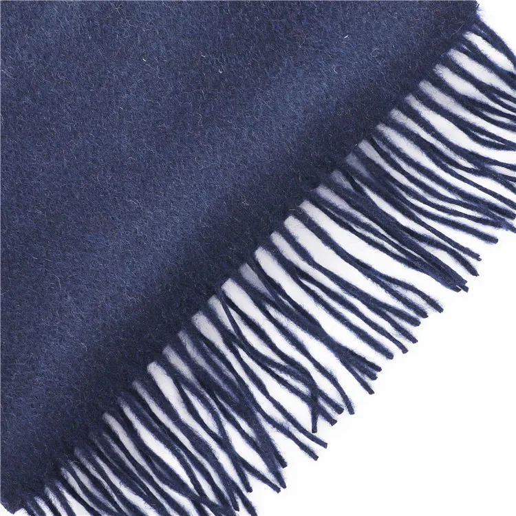 Роскошный Высококачественный тонкий однотонный простой кашемировый 100% шарф оптом