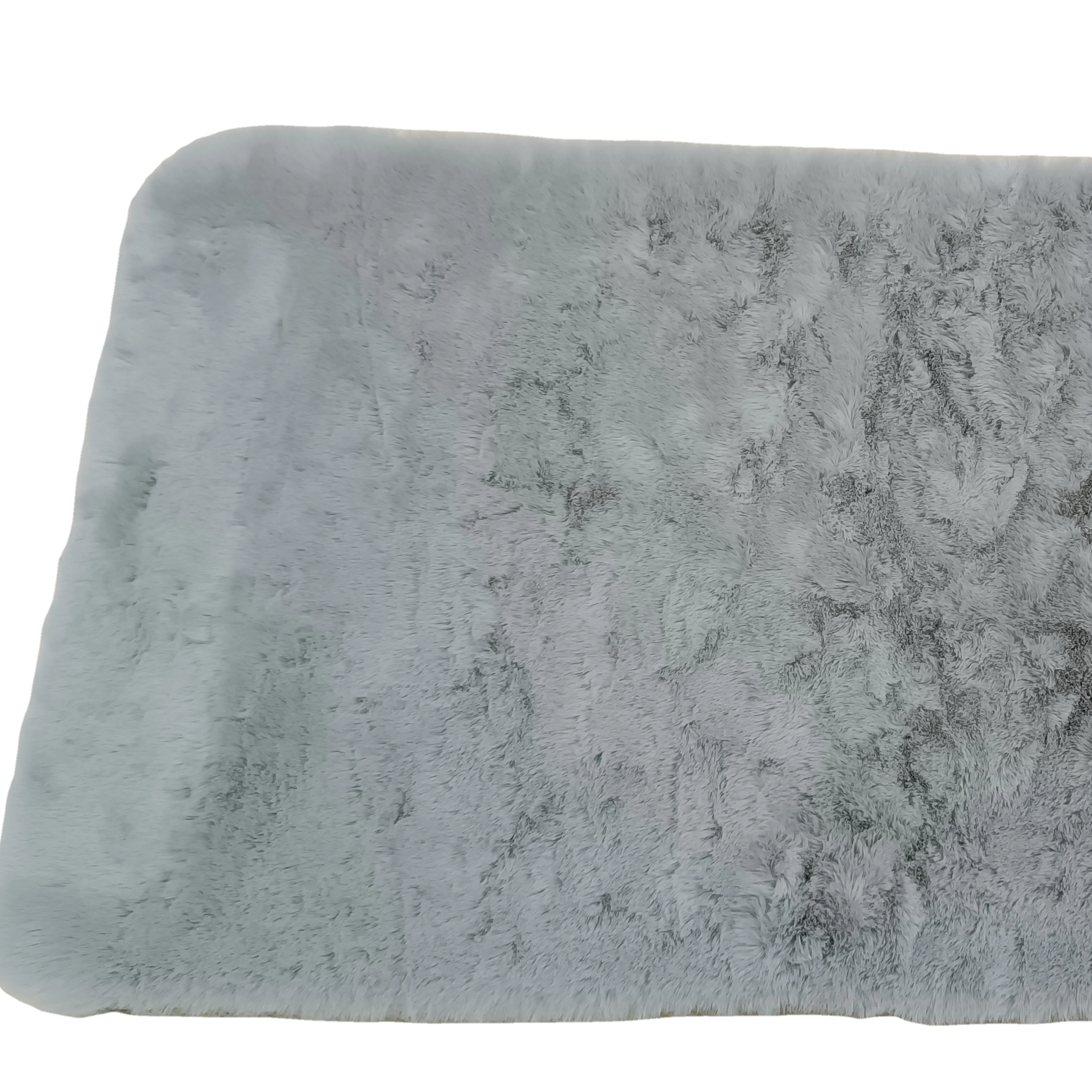 Circular carpet bedroom bed  modern simple room rabbit fur mat