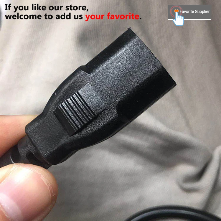 
US Plug 1.8M 3-core Pure Copper Power Wire Cable Power Cable Cord for Electric Sockets Computer Home Appliance 