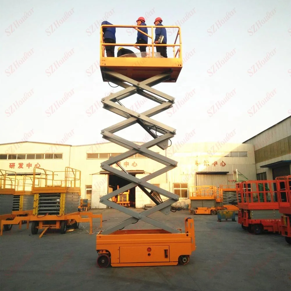 high quality self propelled hydraulic scissor lift self propelled man lift telescope lift platform manlift