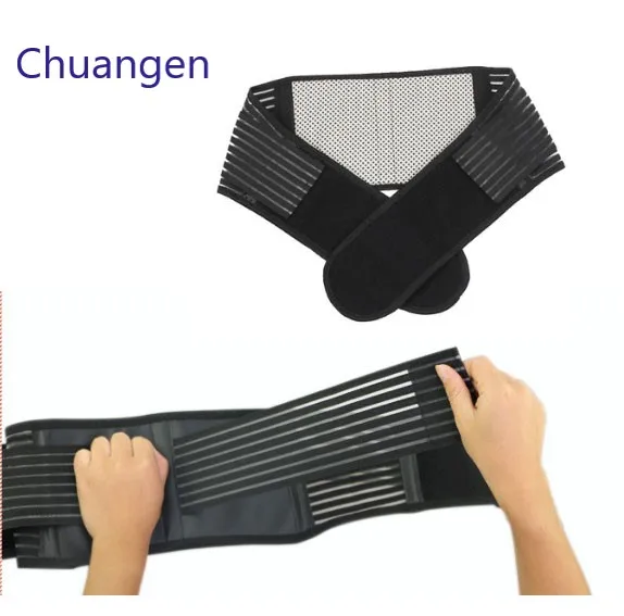 Горячая Распродажа мощность магнетический турмалиновый пояс обезболивающий сзади Облегчает боль в нижней части спины ремень