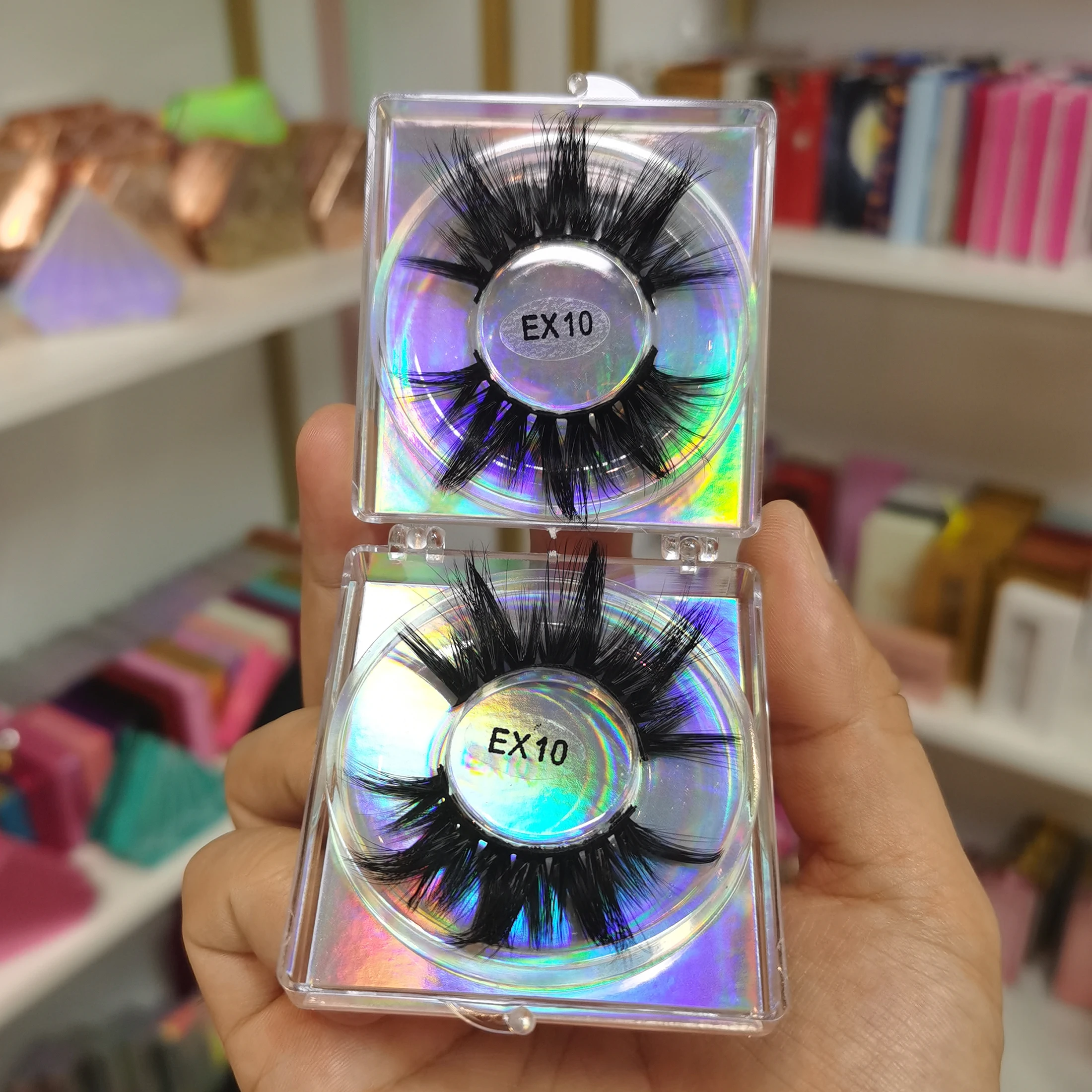 
Wholesale Eyelash Label Lash Box 3d Bottom Full Strip Mink Lashes Dramatic Mink Eyelashes Vendors 3d 25mm Mink Eyelash 