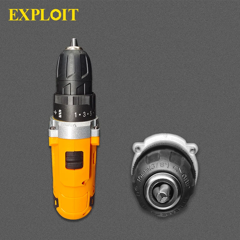 Lithium battery custom portable hand drills power tools multi-function 18V plastic coated mini brushless electric drill set