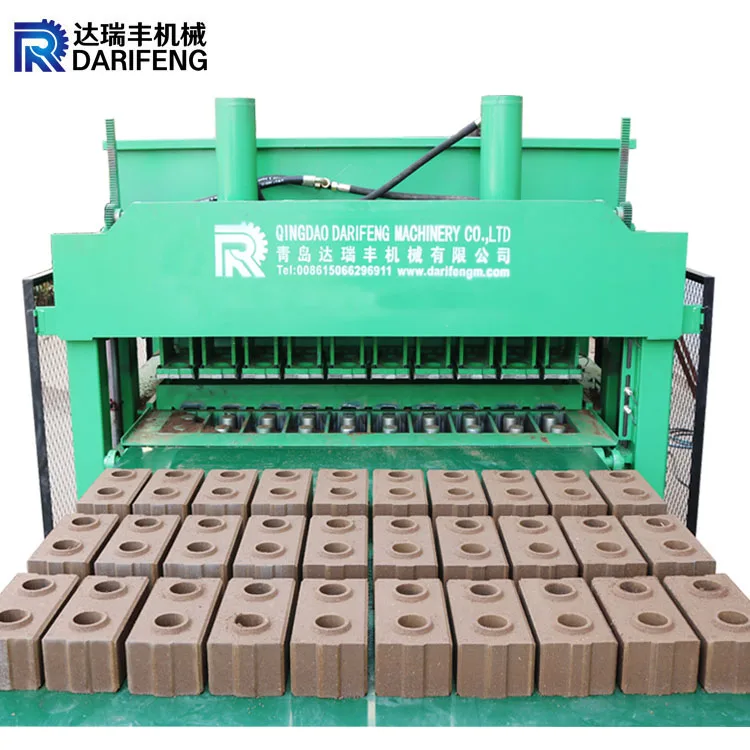 Darifeng brick machine price DF10-10 compressed and stabilized earth brick machine fully automatic clay bricks making machine