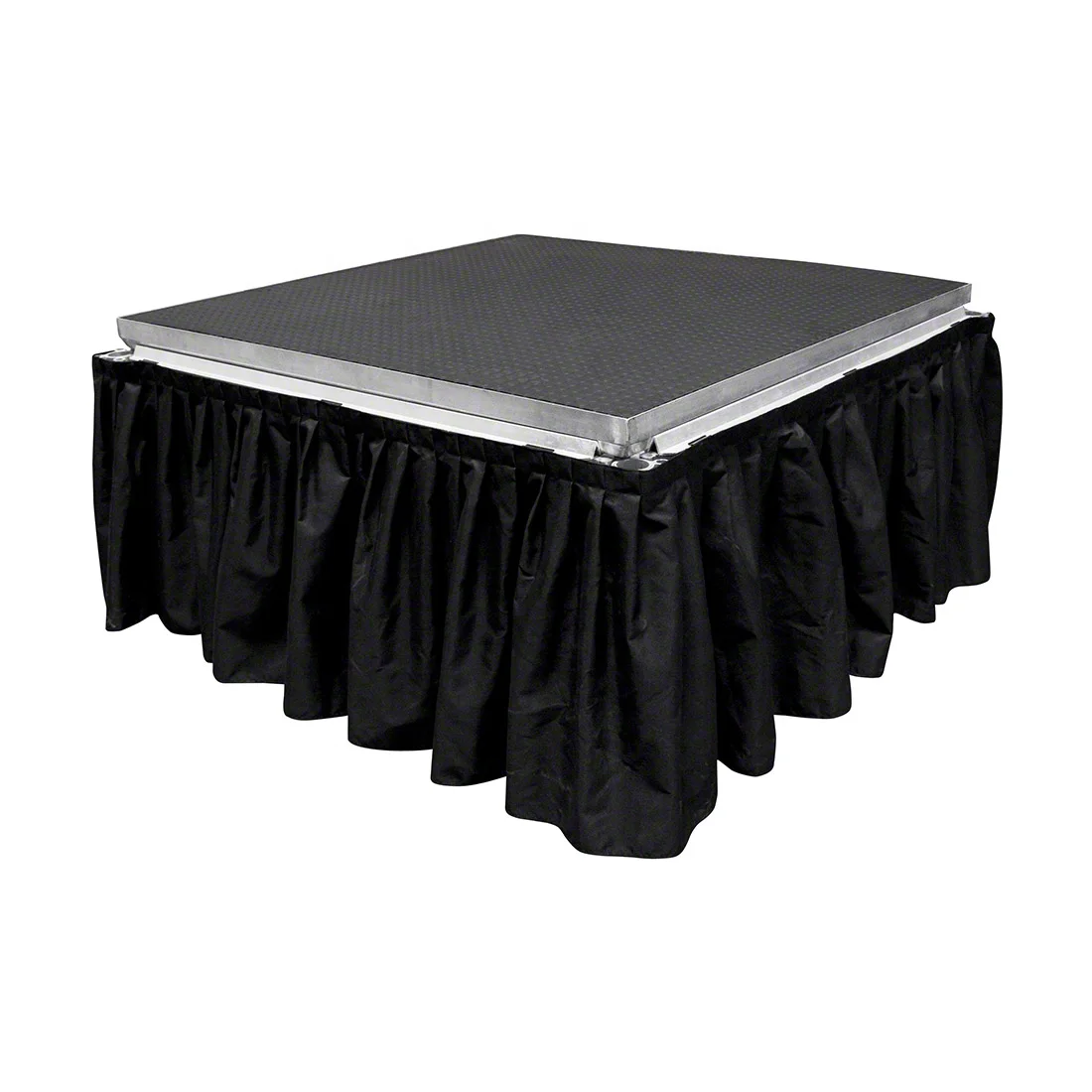 Kindawow Aluminum All-Terrain Outdoor Stage System Industrial Finish frame stage with skirt for shows and events