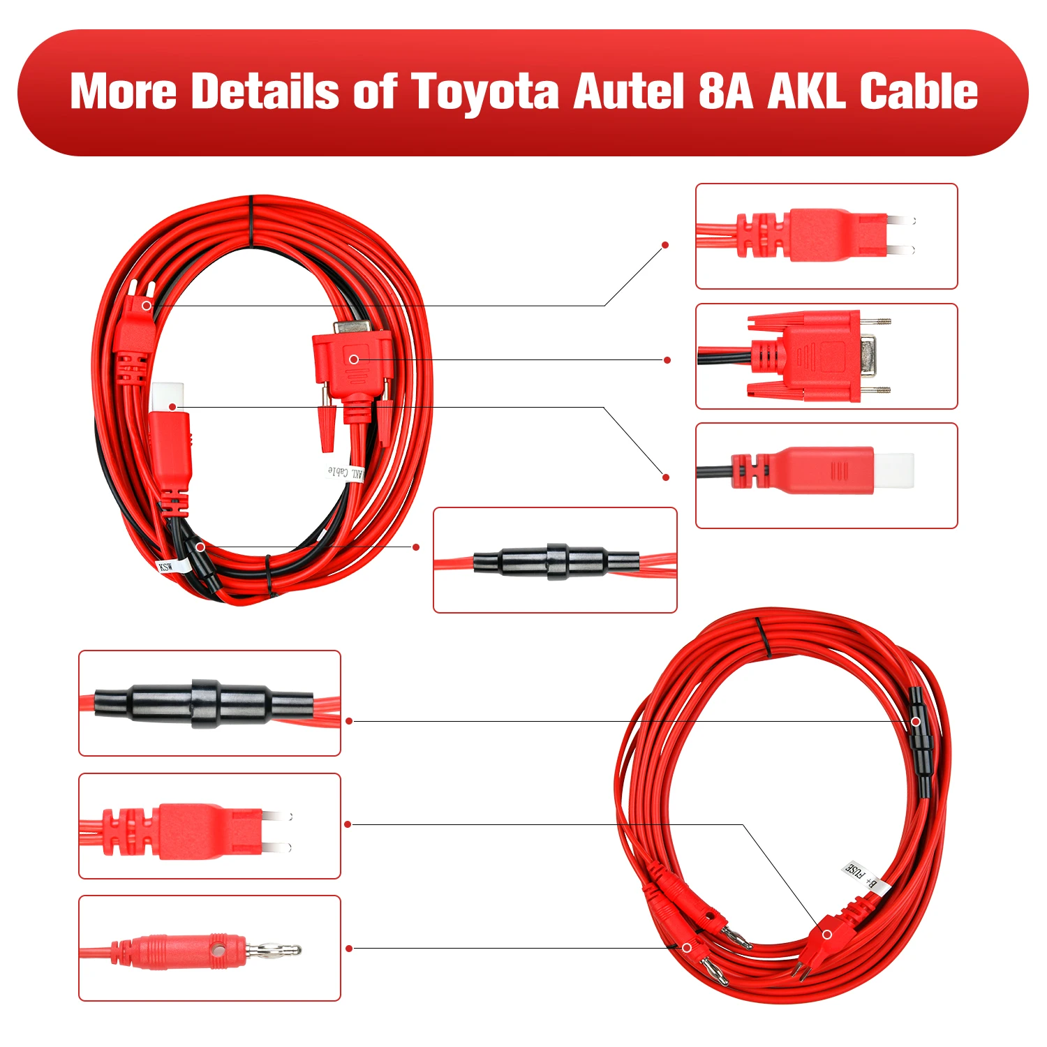 Autel 8A Blade AKL Kit Used for Programming for Toyota/ Lexus/ Scion 8A Blade Keys Work with IM608 IM508 APB112 and G-Box2