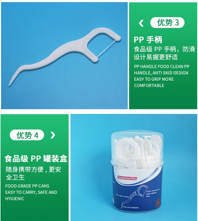 Dental Floss Picks Individually Wrapped Floss Pick Manufacturer,  Dental Floss Toothpick