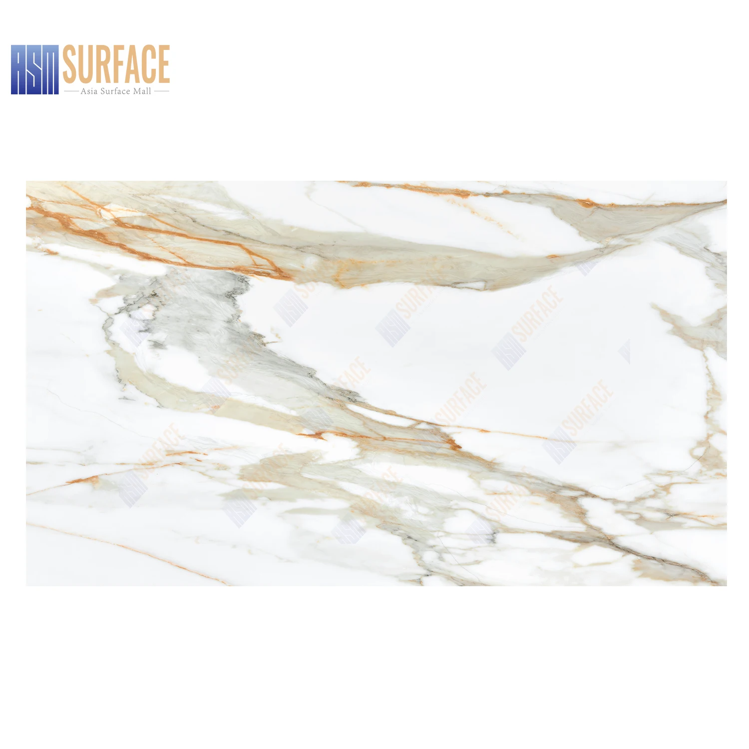 3D Ink Printed Quartz Slab Manufacturers 20mm 30mm Polished Full Body Calacatta Gold