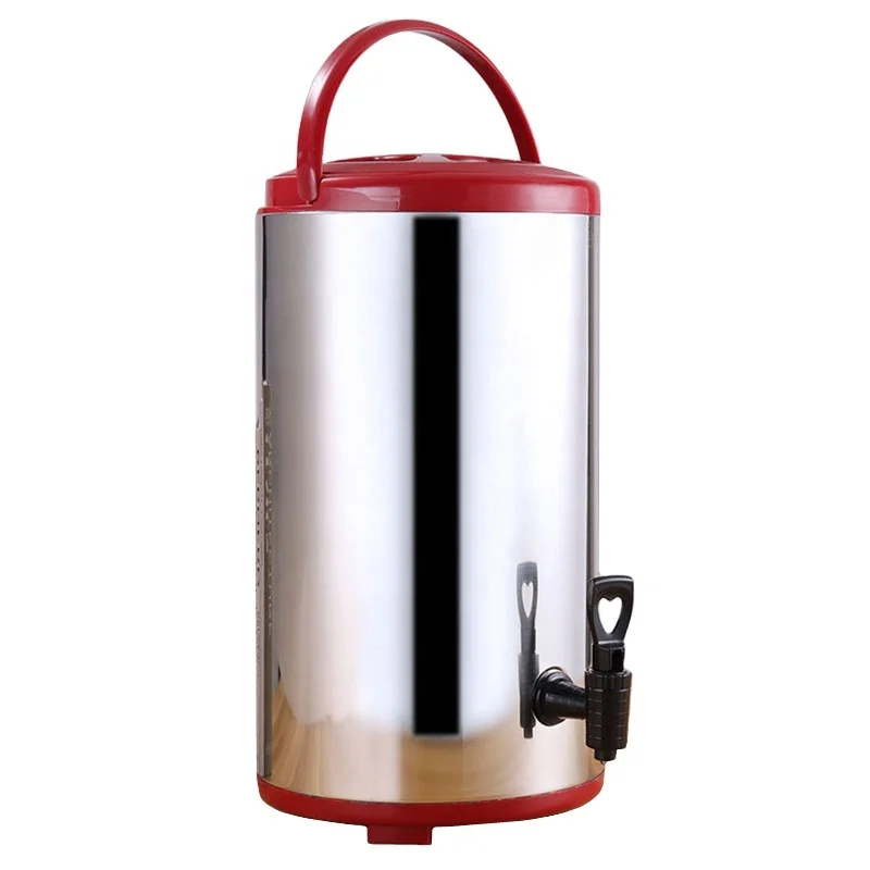Double Wall Keep Temperature Cold/Warm Multi Capacity Heat Insulation Milk Tea Barrel Thermos Bucket with Tap