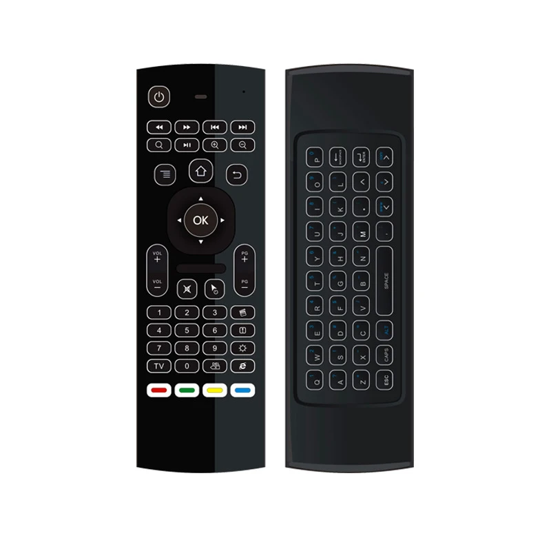 Promotional MX3 Voice Control Wireless Flying Mouse Remote Control Infrared Learning Set-top Box Mini LED Keyboard