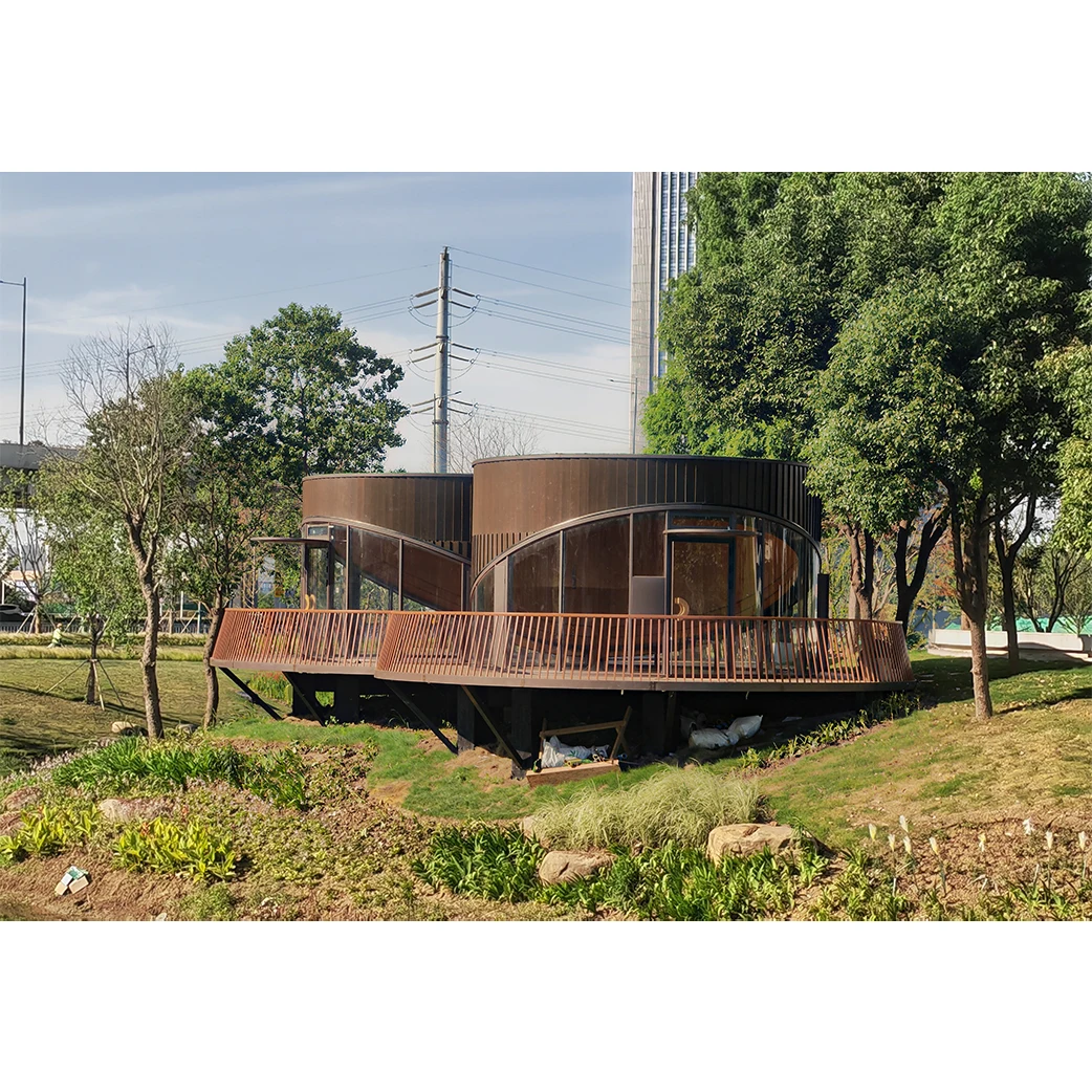 Round Wooden House Prefab Wooden House As Villa Wood House