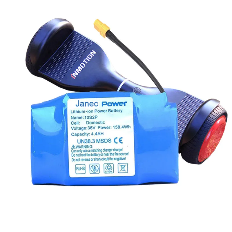 Original Lithium batteries 36v 4.4ah 10S2P hoverboard  battery pack two wheel scooter battery