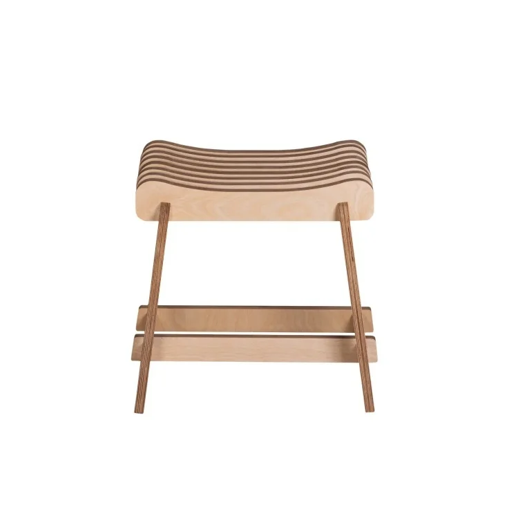Customization birch plywood stool 45*40*42 cm wood seat