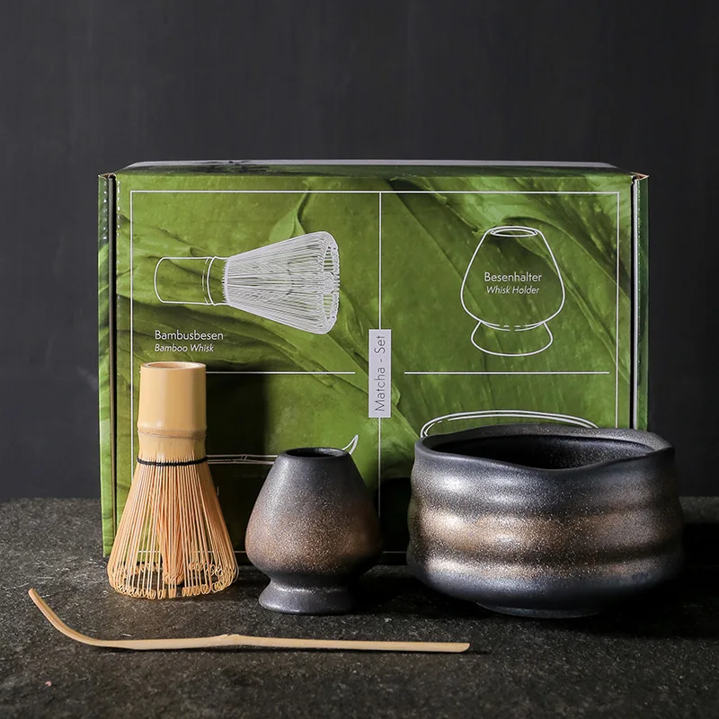 Matcha set Bamboo Whisk for Tea Matcha Traditional Matcha Whisk and Bowl Set