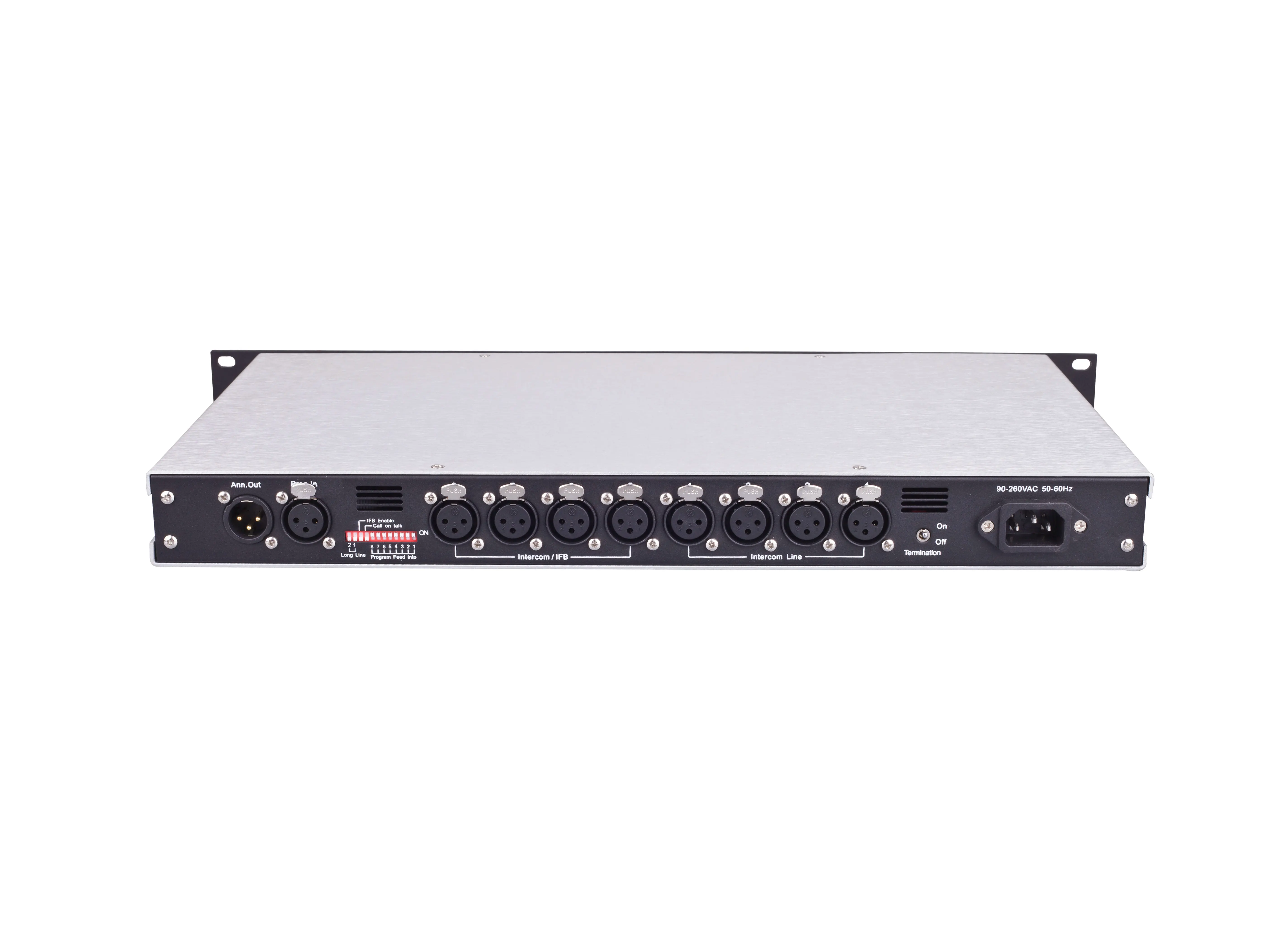 TELIKOU TM-800 eight channel Encore Analog  Partyline system broadcast intercom master station for Small, Single-site Church