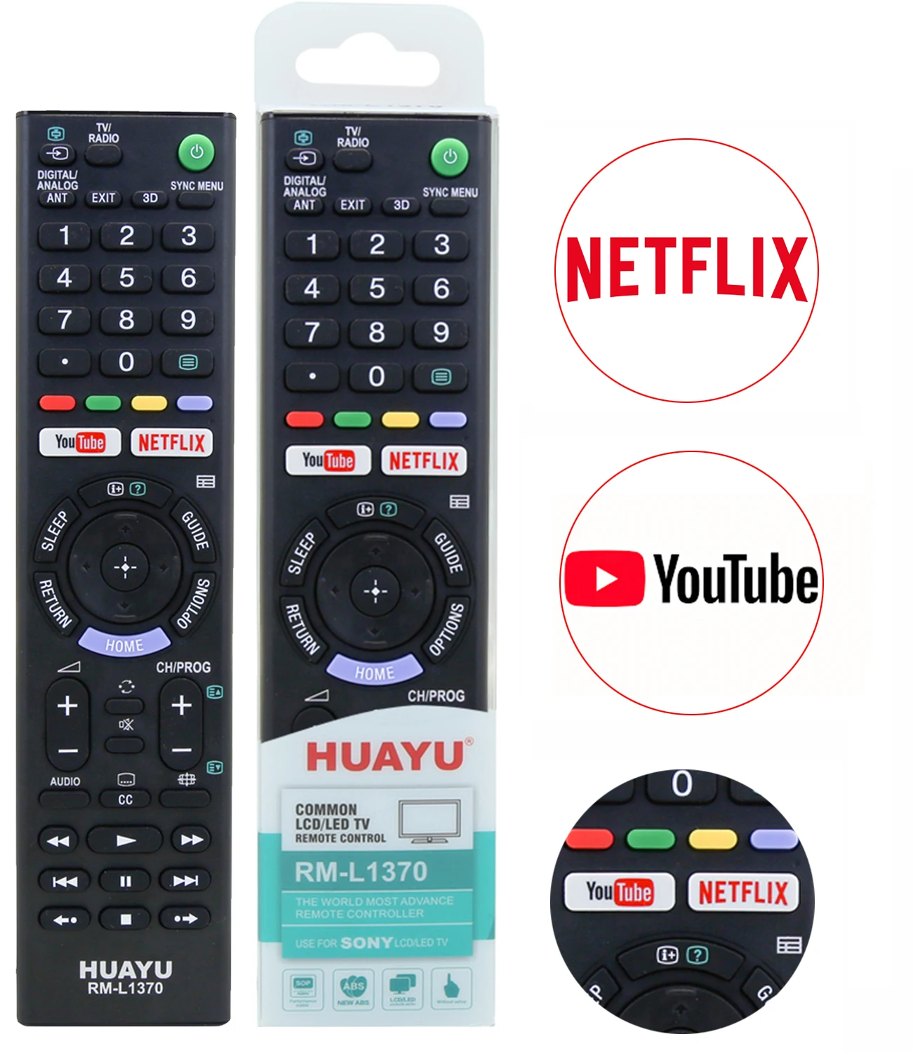 Universal  remote Control replacement for sony smart 4K UHD Crystal HDR TV Sony OLED bravia TV