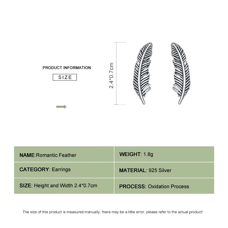 Wholesale Feather Natural Stone Custom Silver Name Plate Flatback Square Diamond Brushed Earrings