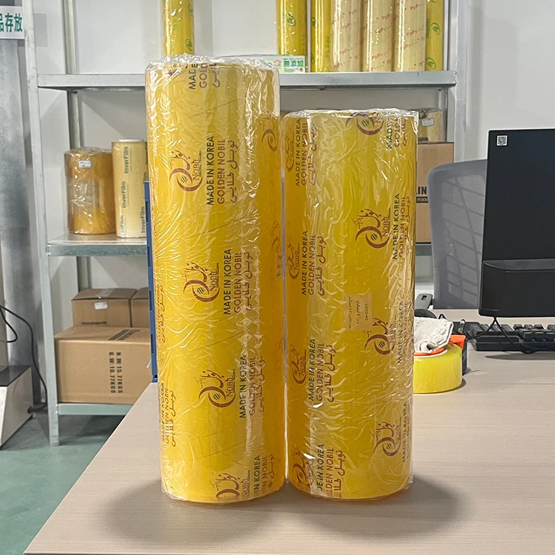 Food Grade Plastic Cling Wrap PVC Cling Film for Food Keeping Fresh Stretch Film for Supermarket Restaurant Food Packaging