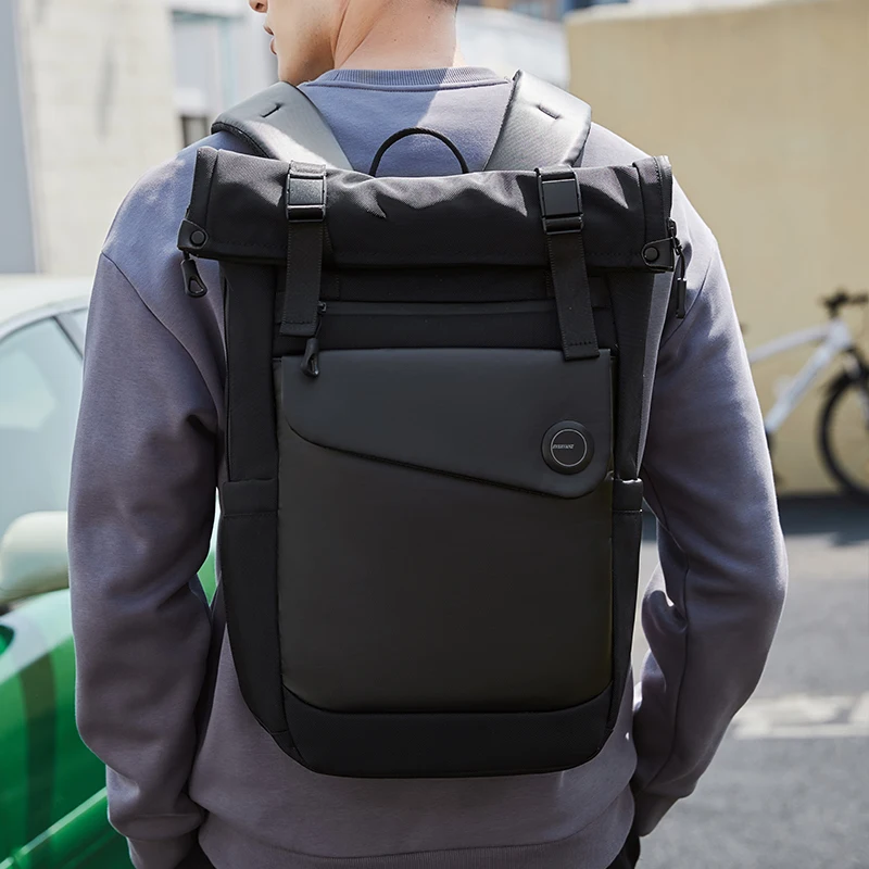 EverVanz Rolltop Backpack Men Women Expandable Waterproof Travel Backpack Commute Casual Daypack with 15.6 laptop compartment