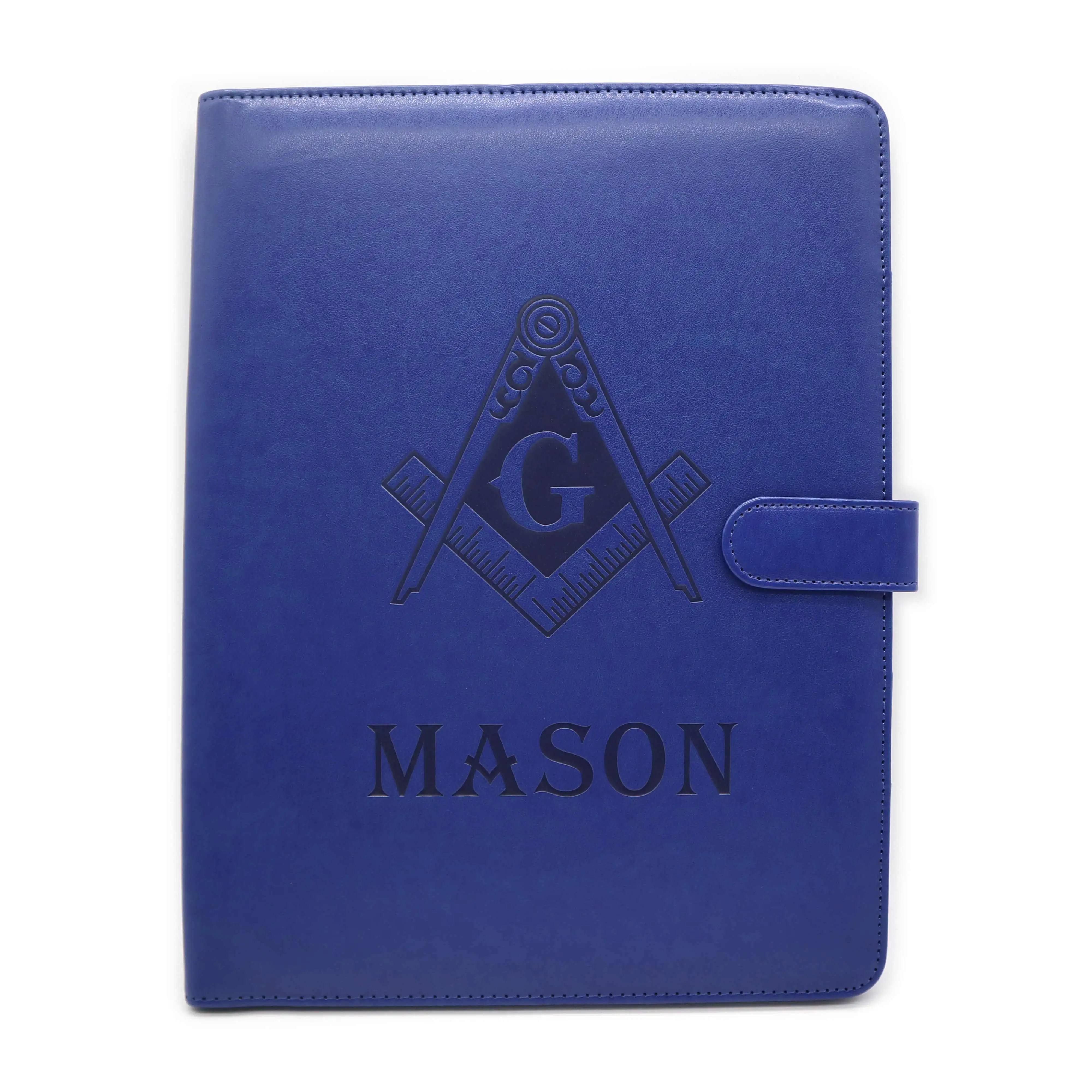 Кожаная папка Королевского синего цвета