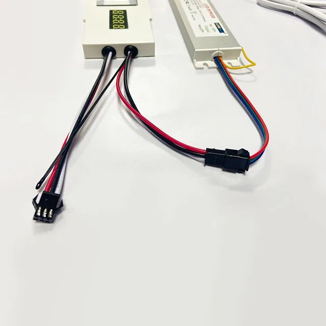 LED smart mirror bathroom accessories time temperature digital display touch switch dimmer