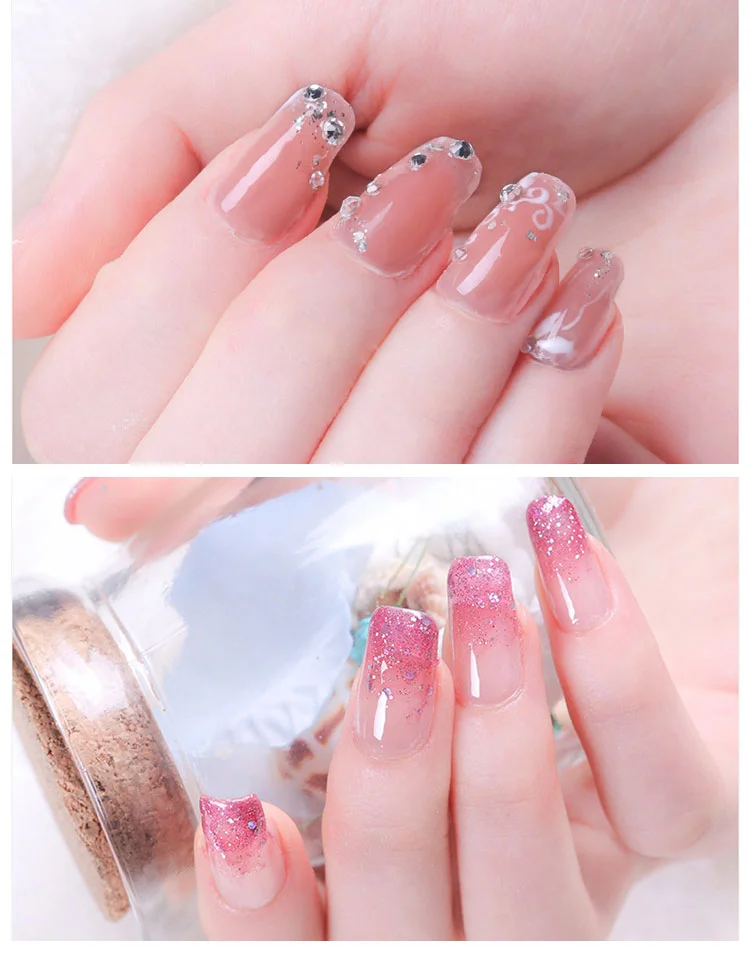 
Free sample uv 1 kg sets crystal clear nail 1kg private label builder gel 