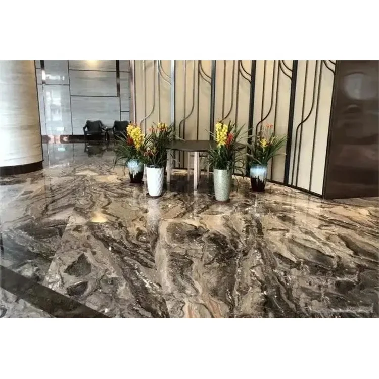 Italian stone slab arabescato grigio orobico venice brown marble for flooring