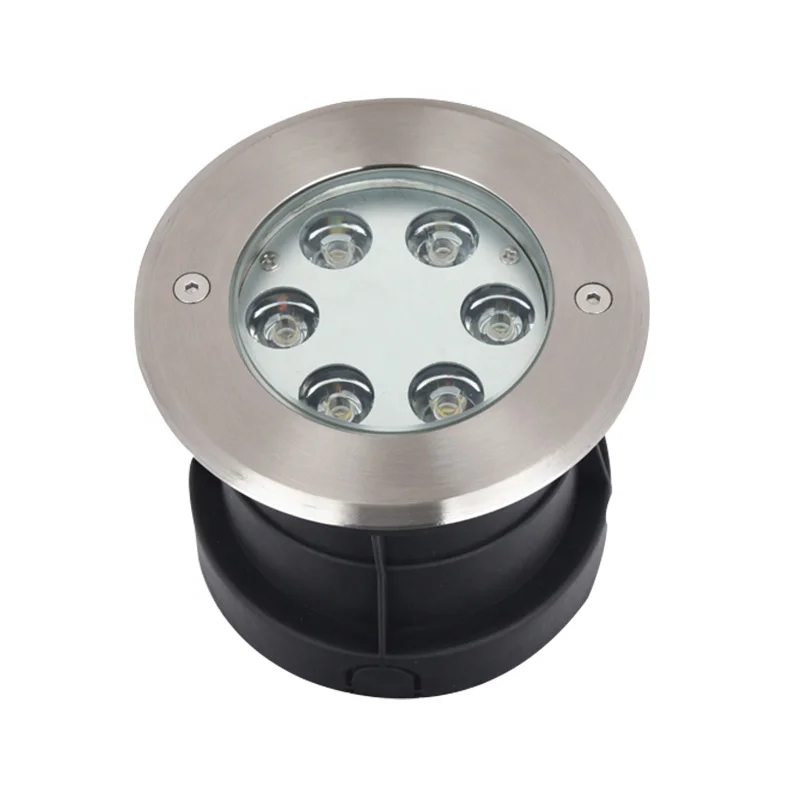 Buried Underwater Ground Lamp Multi Color Waterproof IP68 6W RGBW Led Recessed Swimming  Pool Light for Pond Aquarium