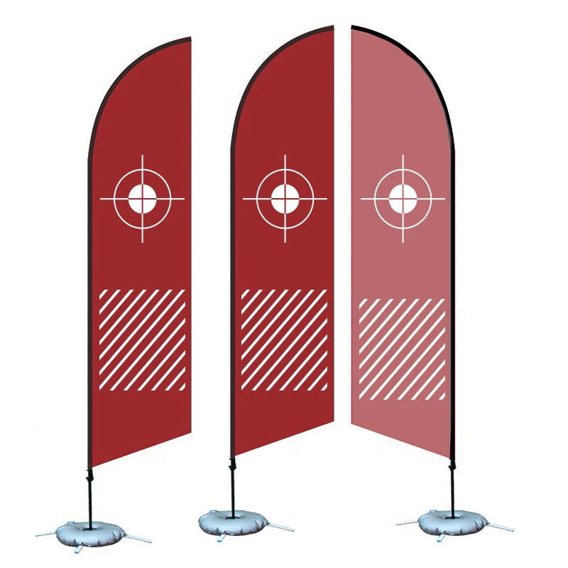 OEM Oudtoor 12Feet Tall Waterproof Polyester Advertising Feather Flag Car Wash Flag For Businesses