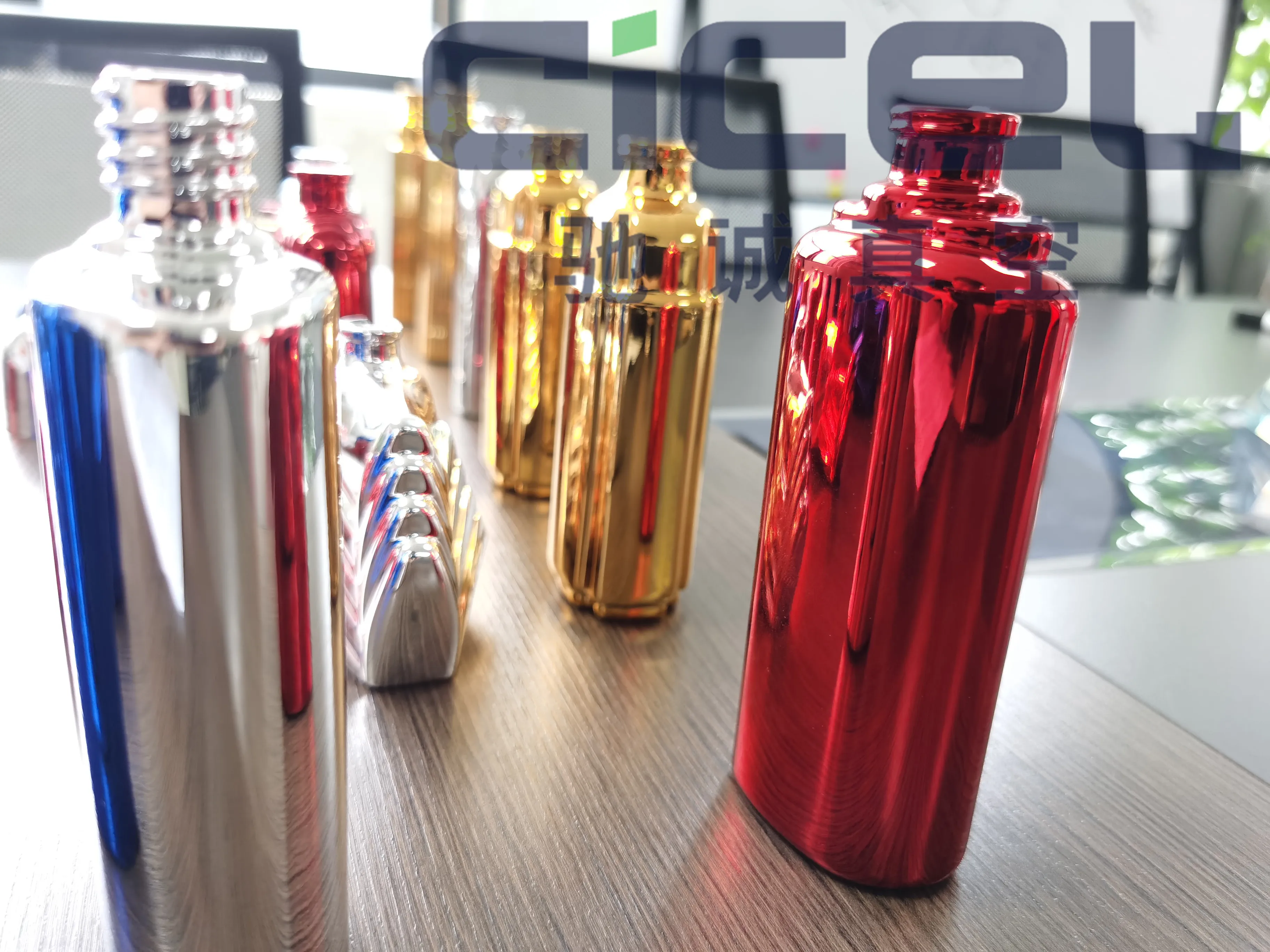 CICEL CCZK-1215-EL perfume bottles perfume covers pvd vacuum metalizing machine