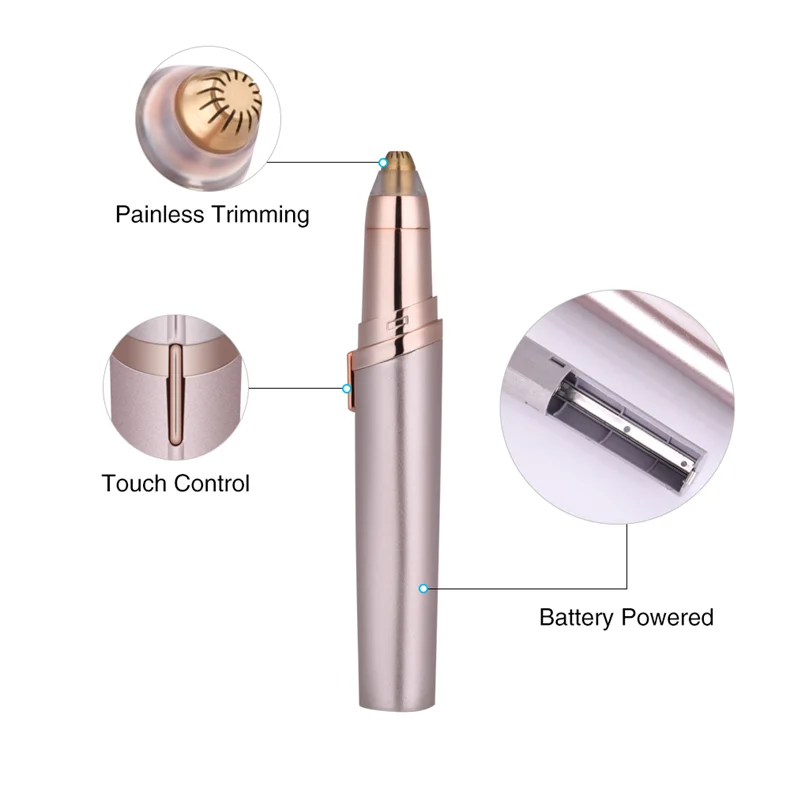 Rechargeable Eyebrow Hair Remover Painless Eyebrow Trimmer Eyebrow Razor Tool
