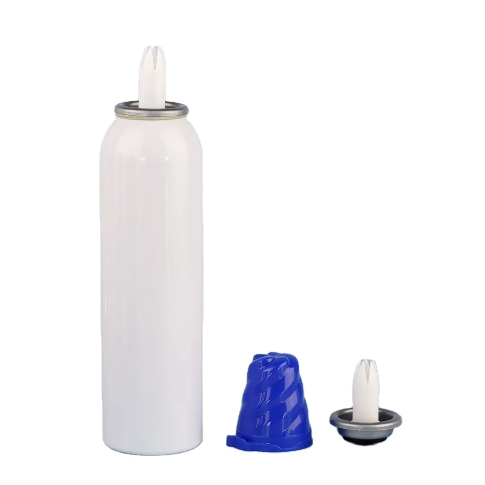 Hot sale Custom Empty Aluminum Aerosol Spray Can with Valve Cream Valve Accessories