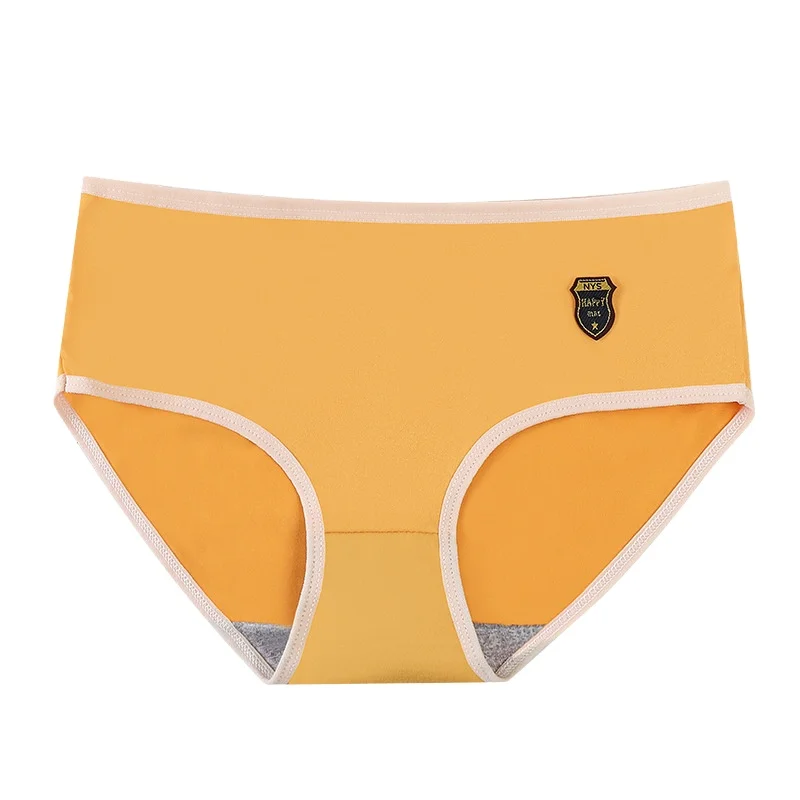 Ladies Cotton Seamless Underwear Shorts Panties Middle Waist Underpants Laser Cut Traceless Brief Underwear