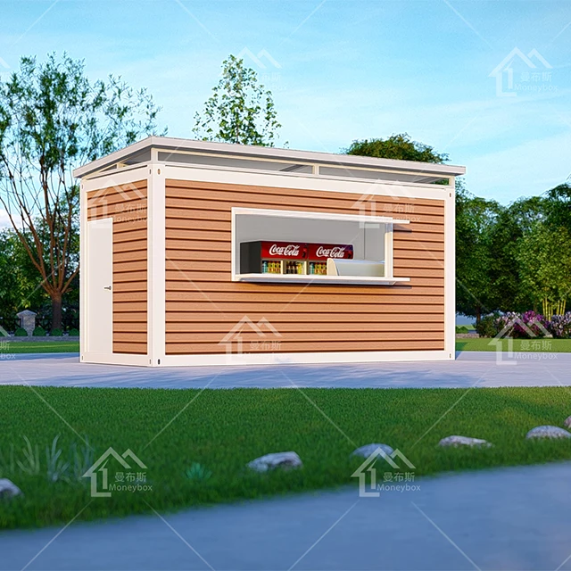 Luxury mobile container shop custom design open store