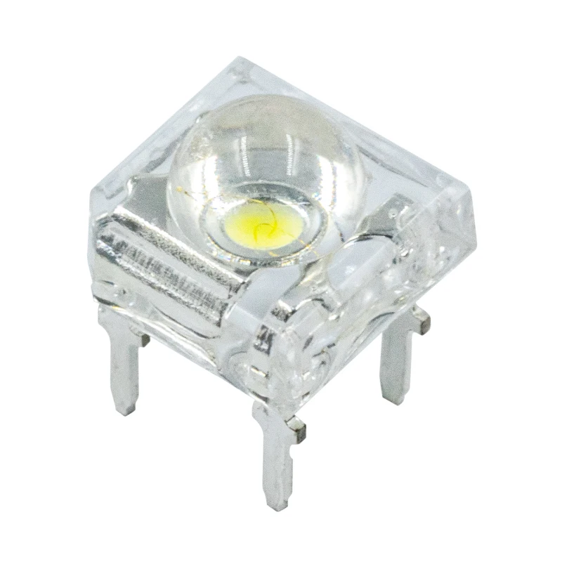 Ultra Bright Super Flux 0.06W 5mm Piranha LED Bullet Top 20mA Yellow Red Color for Brake Light Tail Truck Lights