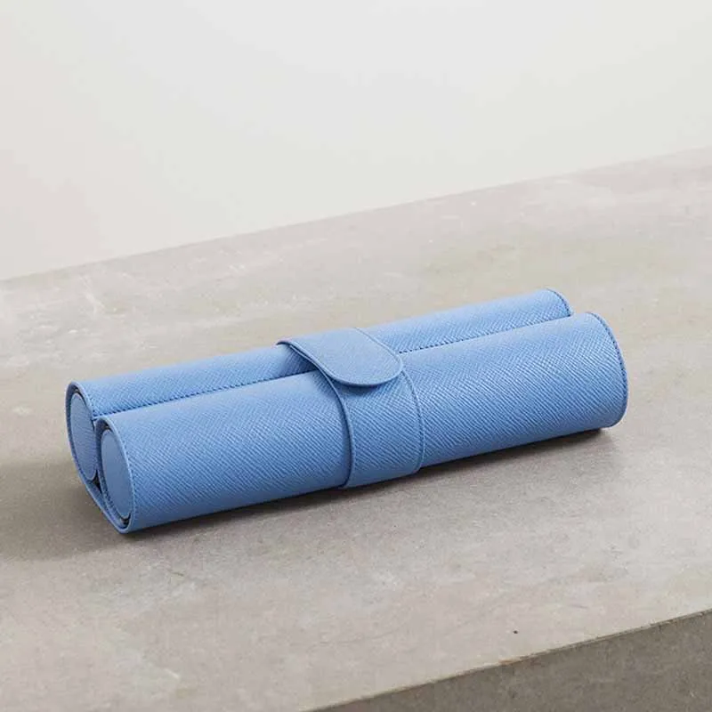 Luxury leather Roll-Up Leather Chess Set Wooden Chess Pieces mat Set for Kids and Adults