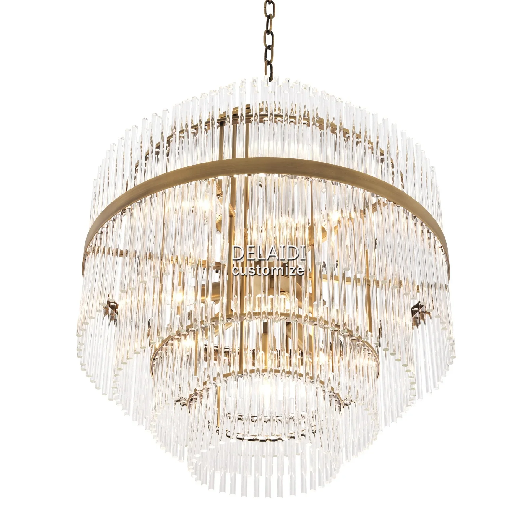 Modern brass glass chandelier vintage chandelier pendant lights living room decorative lamp