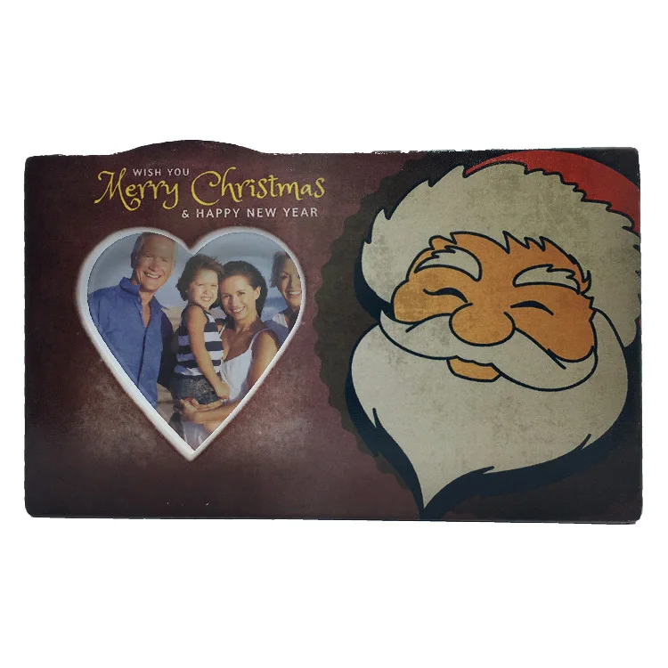 
Hot tourist souvenir ceramic picture frame family double photos frame 