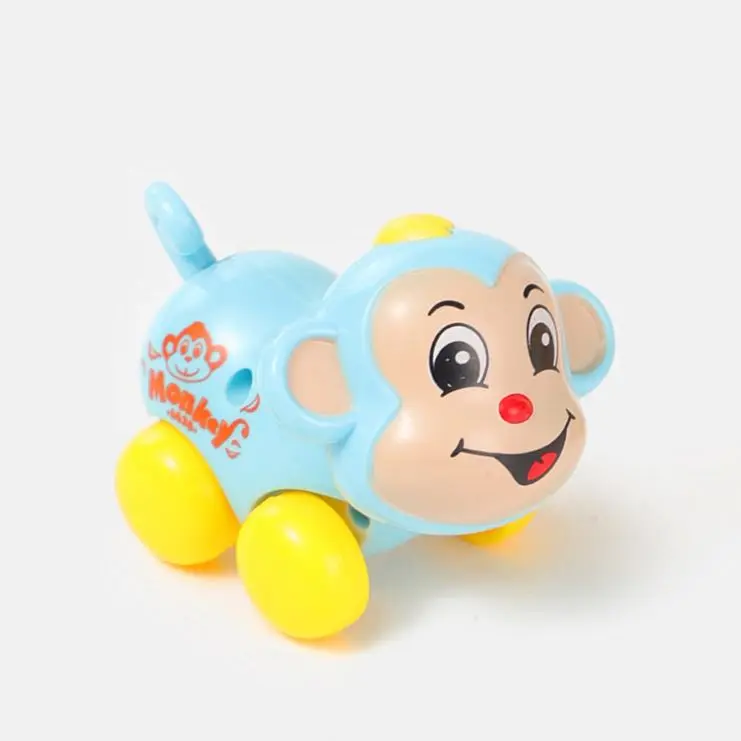 2021 amazon hot selling baby hobby educational stunt cars plastic windup toy car animal shaped children wind up toys