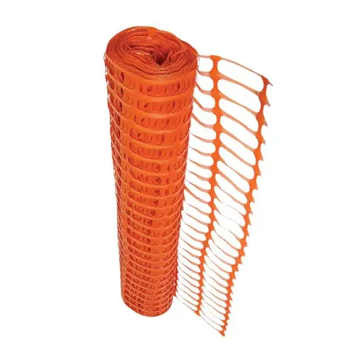 Heavy Duty Orange Safety Barrier Mesh Fencing 1m x 50m
