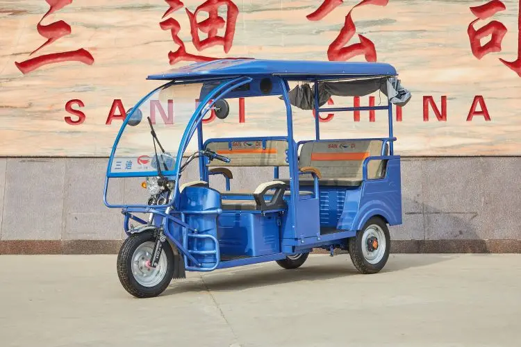 SANDI Great Design Customizable Electric Tricycle Safely Rickshaw Electric Tricycle Electric Tuk Tuk Tricycle Taxi