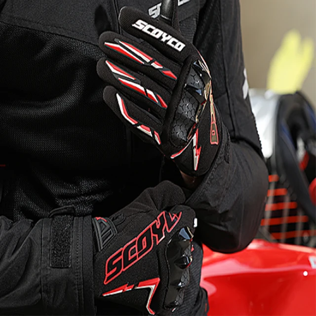 SCOYCO Motorcycle Riding Snow Keep Warm Windproof Men Women Winter Ski Gloves