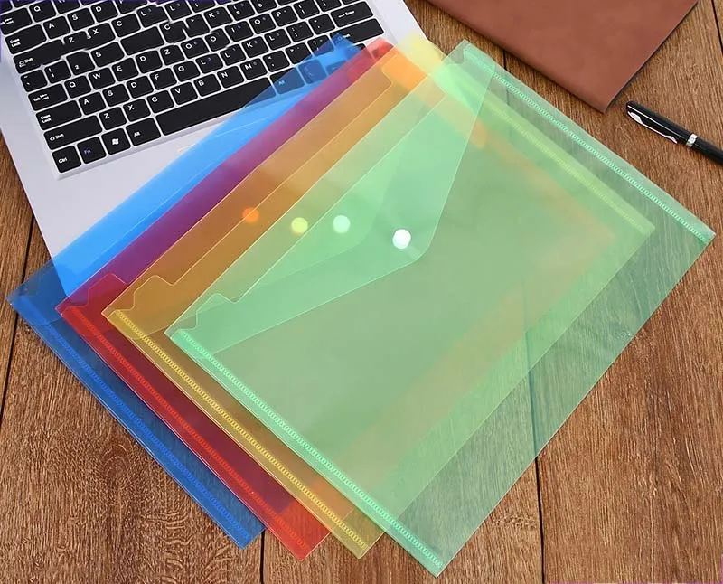 Wholesale Office Document Bag A4 Cartoon Magazine Waterproof Plastic Envelopes File Folder