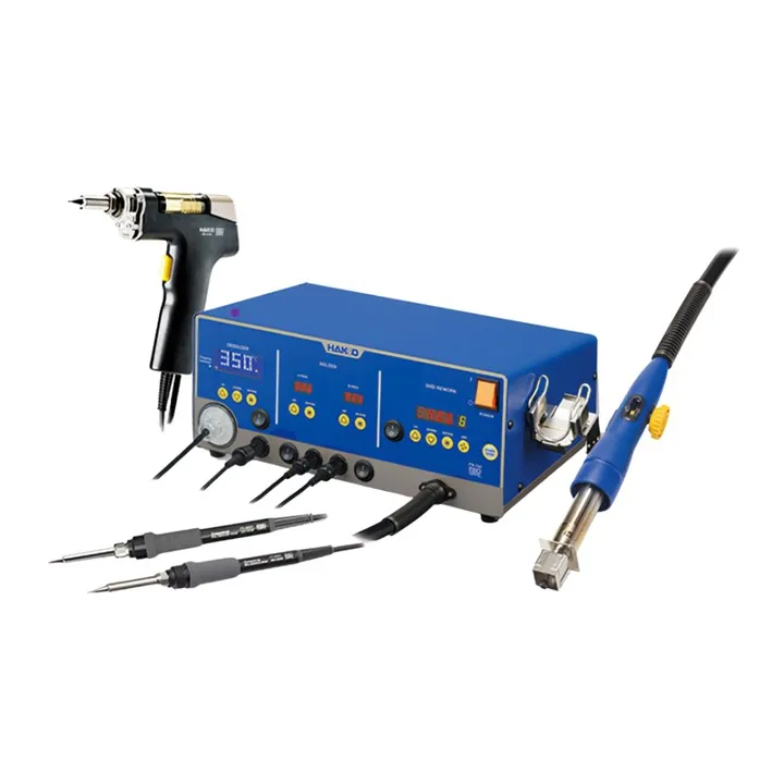 HAKKO оригинальный FR702 4-в-1 система переоборудования паяльник и горячая воздушная SMD цифровая демонтационная станция