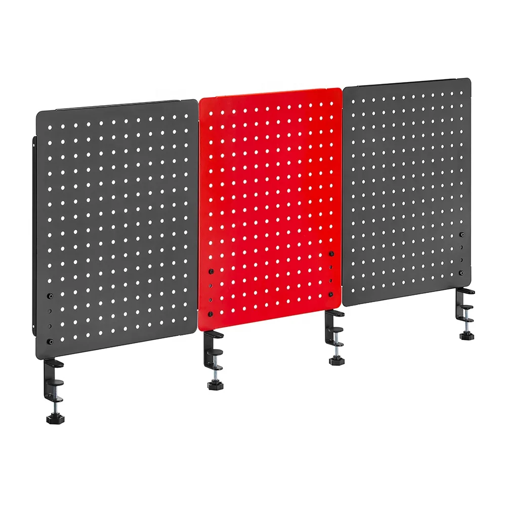 PB-003 тройной Металл игровой клавиатуры Pegboard организации настольное крепление на заказ Крючки Горячая продажа сталь колышек доска
