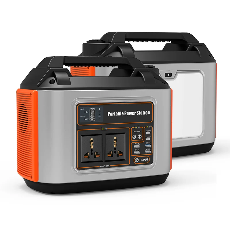 High power portable power station 12v 120000mAh 500w outdoor power bank solar storage supply